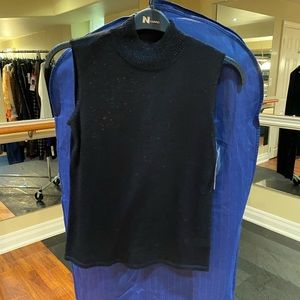 Black Sleeveless Turtleneck Nygård Women's Top
